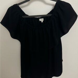 ARITZIA OFF THE SHOULDER TOP. SIZE S IN BLACK
